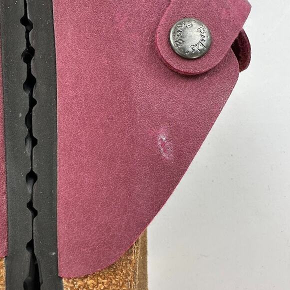 Birkenstock Birkis Boston Clog Womens 38EU 7US Burgundy Slip On Mule Comfort - Picture 8 of 11